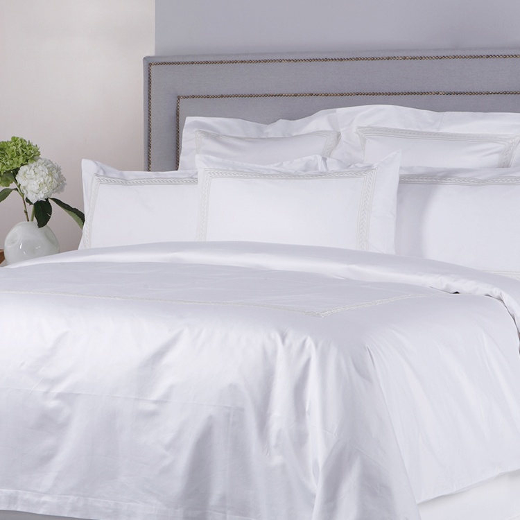 Hotel 100% Egyptian Cotton Bed Cover Bedding Set Linen Bed Sheet