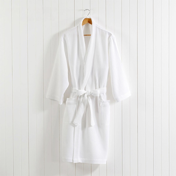 Hilton Cozy Unisex Satin Polyester Toweling Spa Robes And Slippers