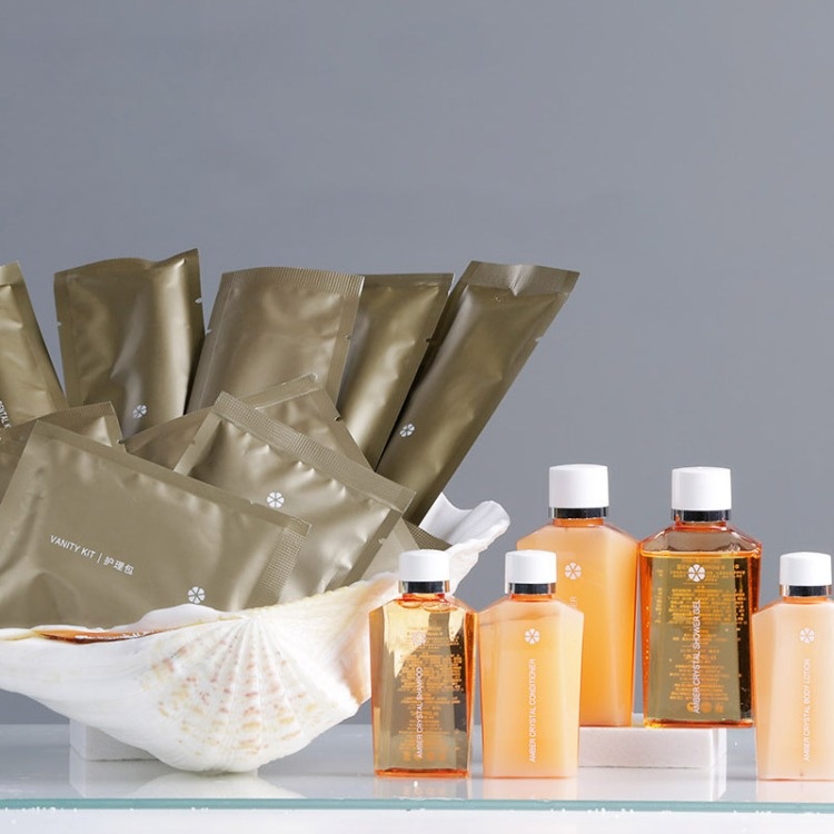 Custom Logo Natural Shampoo Bottle Hotel Room Amenities For Bathroom