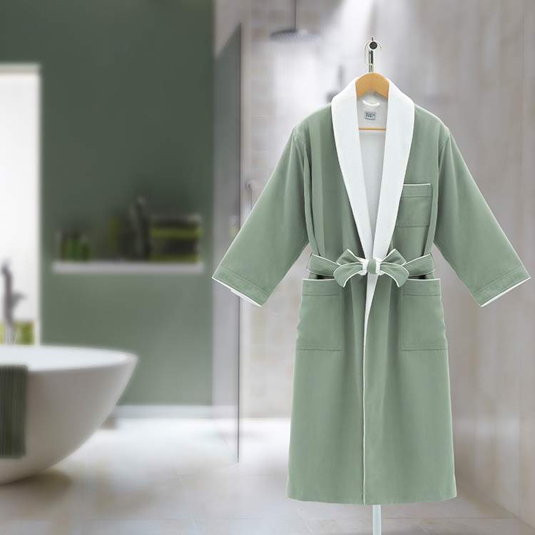 Wholesale Luxury Double Layer Bathrobe Women Bathrobe