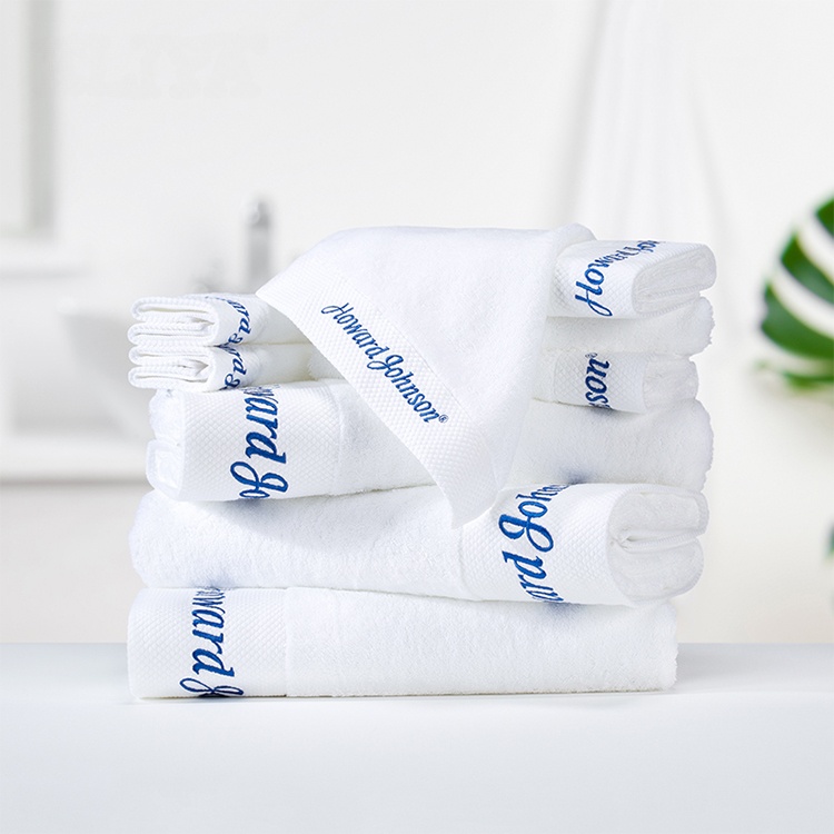 Hotel Luxury 100 Cotton Towel Set Hand Towel With Embroidery Logo