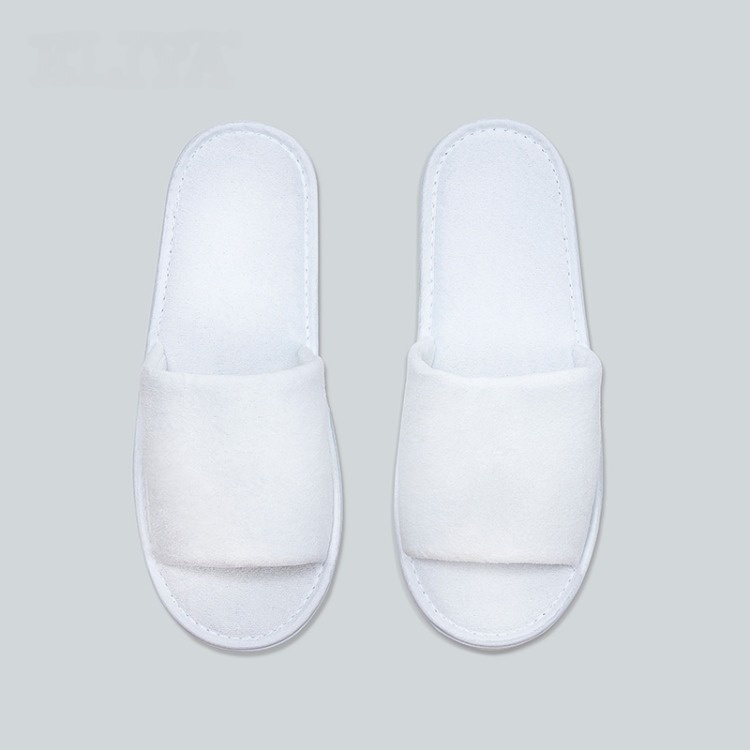 Supply Luxury Hotel Room White Disposable Slippers