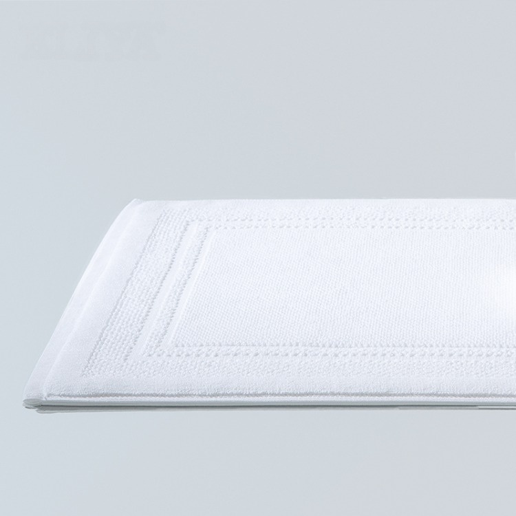 Alfombrillas de baño personalizadas para hostelería con logotipo de Jacquard con alta calidad