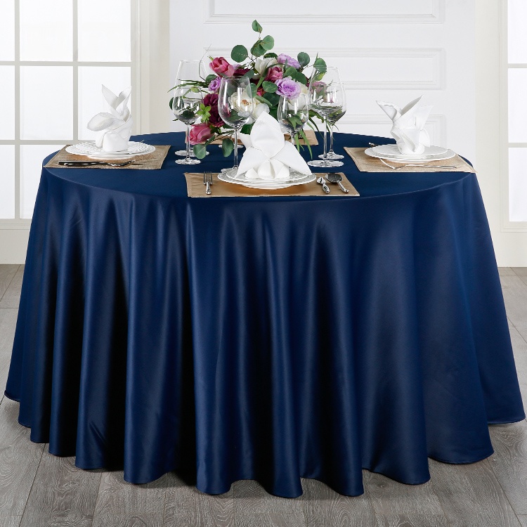 Damask Custom Logo Double Layer Wedding Table Linens