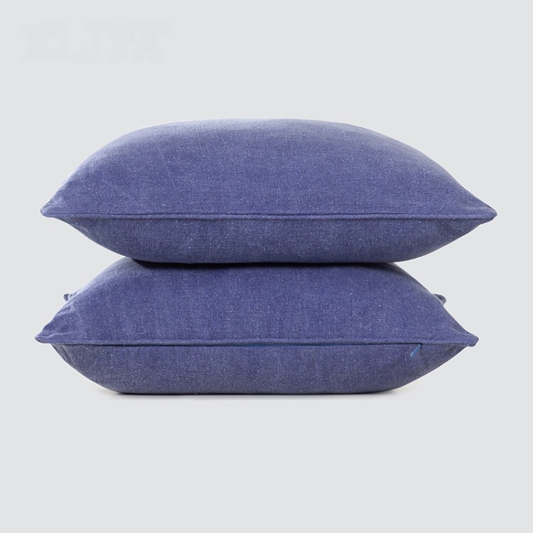 Custom Polyester Cotton Bed Hotel Square Cushion For Home Decor