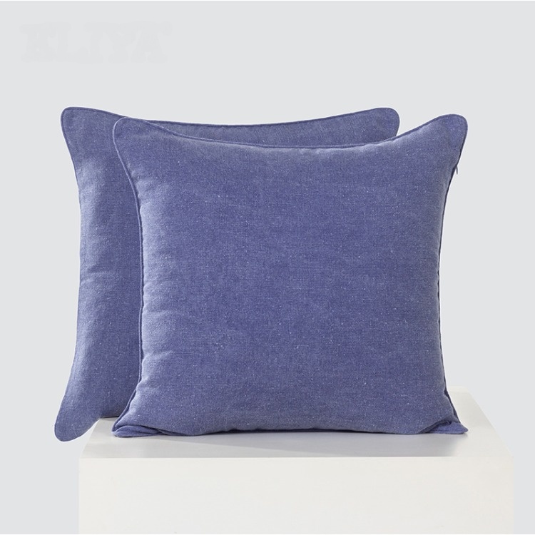 Custom Polyester Cotton Bed Hotel Square Cushion For Home Decor