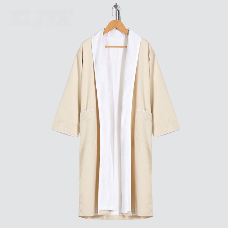 Factory 100 Cotton Bathrobe For Hotel Beige Hotel Bath Robe