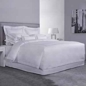 Customized 300TC Embroidered Three Lines Hotel Bedding Set1