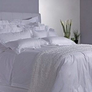 - 300 Thread Count 3cm Stripe Sheets Luxury Hotel Bed Sheets