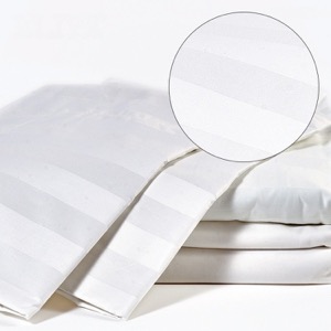 - 300 Thread Count 3cm Stripe Sheets Luxury Hotel Bed Sheets