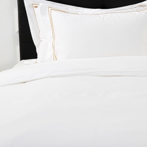 300 Thread Count Embroidered Two Lines Sheets Luxury Hotel Bed Sheets