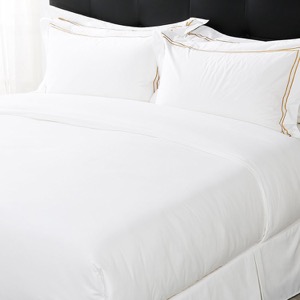 300 Thread Count Embroidered Two Lines Sheets Luxury Hotel Bed Sheets