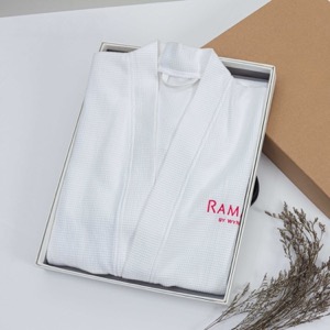 High Quality Kimono Hotel 100% Cotton Waffle Bath Robe
