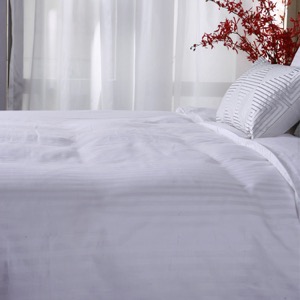 China Luxury Hotel Bedding Sets With 3cm Stripes Manufacturers