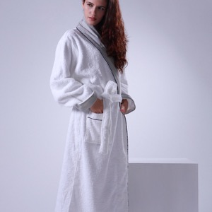 Luxury Linen Collection Women 5 Star Hotel Bathrobe Spa Robe
