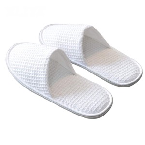 Terry Material Slipper With Logo Embroidery