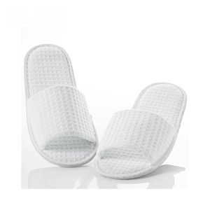 Terry Material Slipper With Logo Embroidery