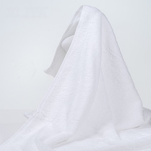 4 pcs Comfortable Plain White Hotel Bathroom Towel Set