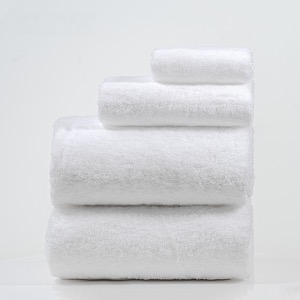 4 pcs Comfortable Plain White Hotel Bathroom Towel Set