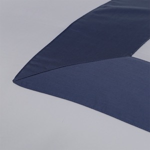 High Quality Hotel Bedding Set With Blue Applique Stripes Manufacturers