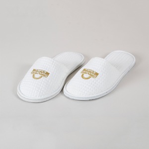 Disposable Hotel Velour Slippers For Bathroom