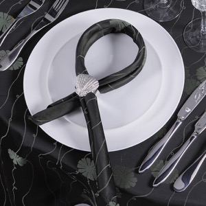 Fast Delivery Custom Logo Jacquard Table Cloth Luxury Napkins Cotton Table Linen Chair Cover Napkin Cloth