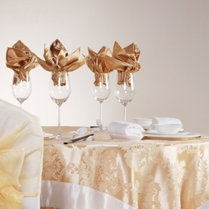 5 Star Hotel Dinner Luxury White Table Linen Napkins With Ring