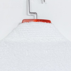 Ritz Carlton Series Logo Embroidery Velour White Bathrobe With Silver