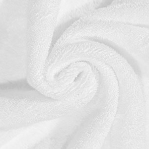 Ritz Carlton Series Logo Embroidery Velour White Bathrobe With Silver