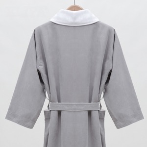 Super Soft Terry Material High Gsm White Bathrobe With Good Water
