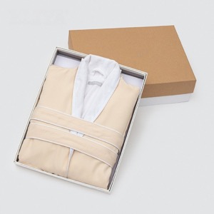 Luxury High Quality Velour Bathrobe White Cotton Bathrobe Hotel Bathrobe