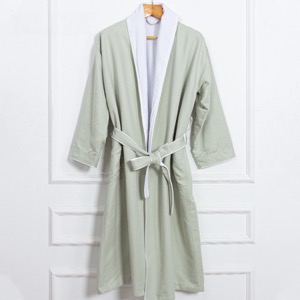 High Quality Bathrobe Double Layer Bathrobe Green Wholesale