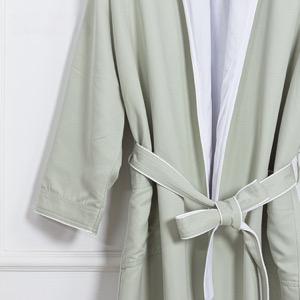 High Quality Bathrobe Double Layer Bathrobe Green Wholesale