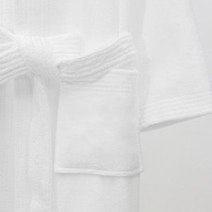 Hotel Pineapple Grid Bathrobe Series Logo Embroidery Bathrobe With Silver