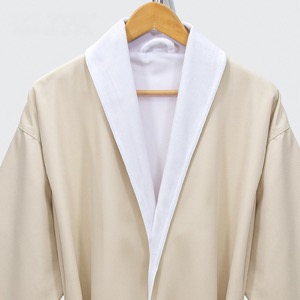 High End Double Layer Luxury Five Star Adult Brown Shawl Collar Hotel Bathrobe
