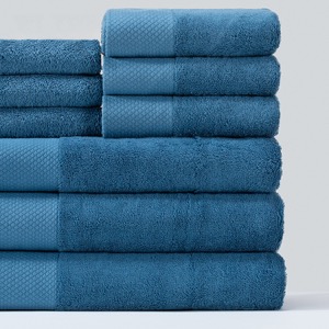 Wholesale 3pcs Pure Cotton Five Star Dobby Border Gray Face Hand Bath Towel Set