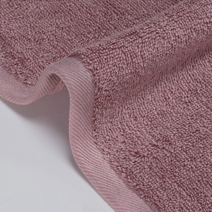 Pure Cotton Luxury Border Five Star Hotel Red Bath Hand Towel SET