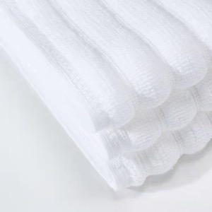 100% Cotton Bathroom Jacquard White Bath Mats for Hotel