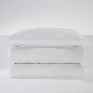 Classic Luxury 100% Cotton White Feather Pattern Jacquard Hotel Linen Bedroom Bedding Sheet Set