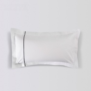 Plain White 6080s Pure Cotton False Piping Hotel Bedroom Bedding Sheet Set