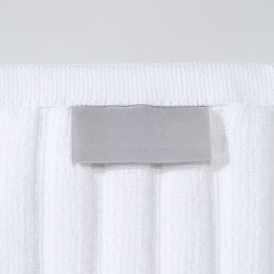 Supply Hotel Bathroom White Cotton Soft Non Slip Jacquard Floor Bath Mat