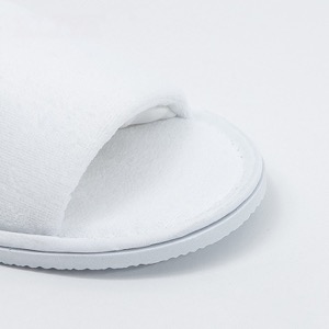 Supply Luxury Hotel Room White Disposable Slippers