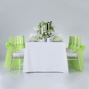 Hotel Banquet Decoration Chair Cover Mat Linen Table Runner Table Cloth