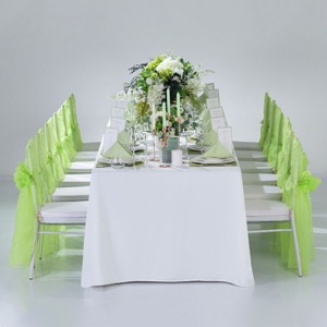 Hotel Banquet Decoration Chair Cover Mat Linen Table Runner Table Cloth
