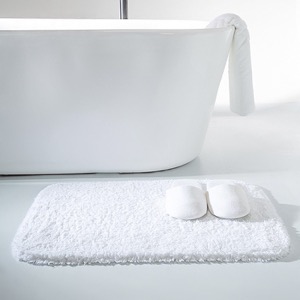 Custom Plain White 4pcs Hotel High Quality Hospitality Bath Mat Towel Set