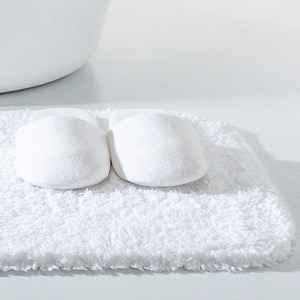 Custom Plain White 4pcs Hotel High Quality Hospitality Bath Mat Towel Set