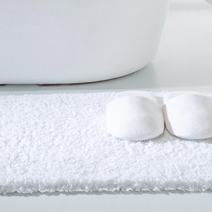 Custom Plain White 4pcs Hotel High Quality Hospitality Bath Mat Towel Set