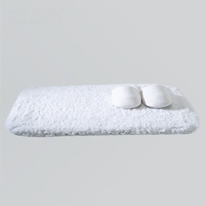 Custom Plain White 4pcs Hotel High Quality Hospitality Bath Mat Towel Set
