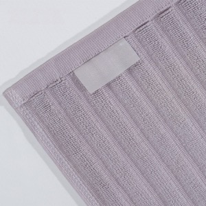 Wholesale Hotel Bathroom White Cotton Soft Non Slip Jacquard Bath Mat