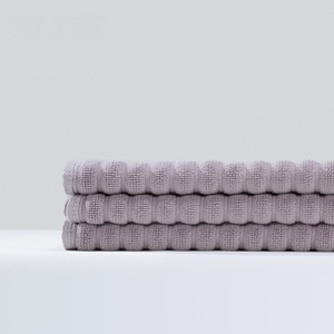 Wholesale Hotel Bathroom White Cotton Soft Non Slip Jacquard Bath Mat